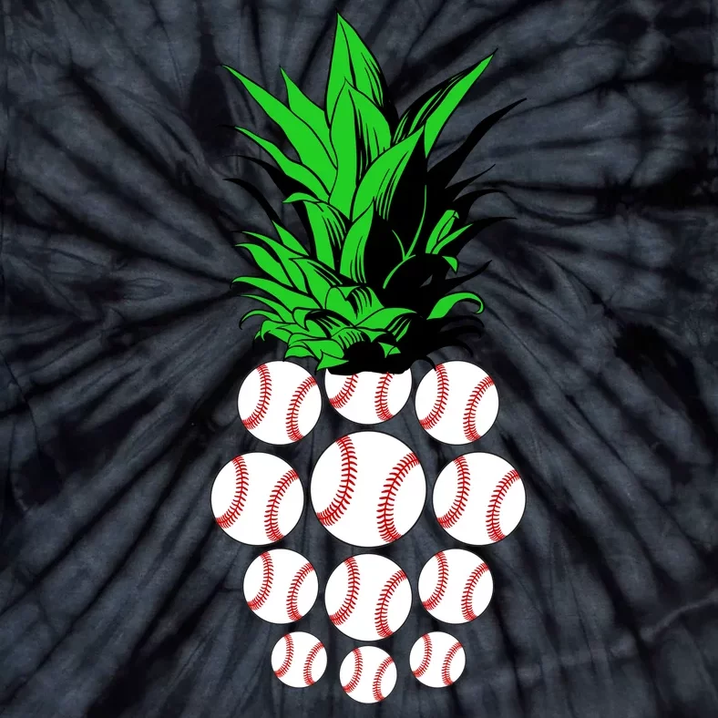 Pineapple Baseball Tie-Dye T-Shirt