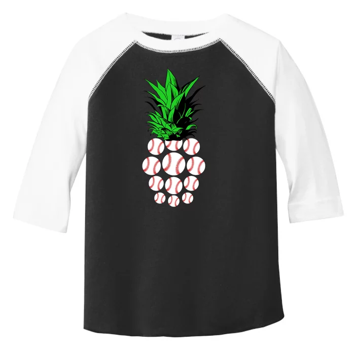 Pineapple Baseball Toddler Fine Jersey T-Shirt