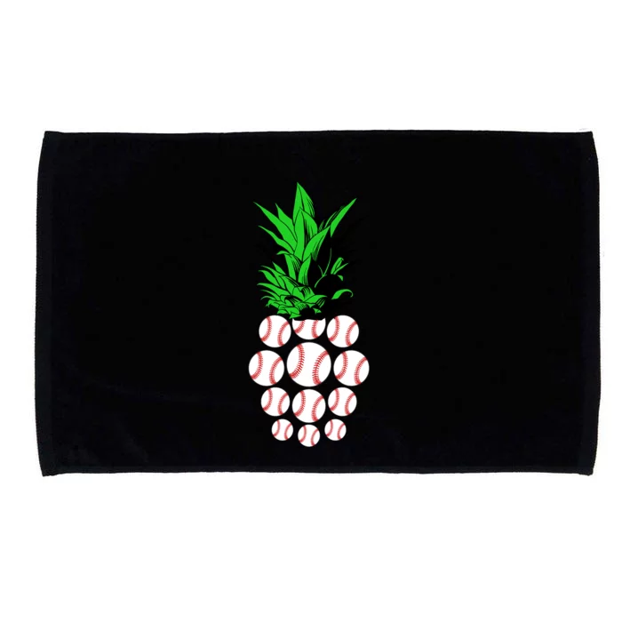 Pineapple Baseball Microfiber Hand Towel