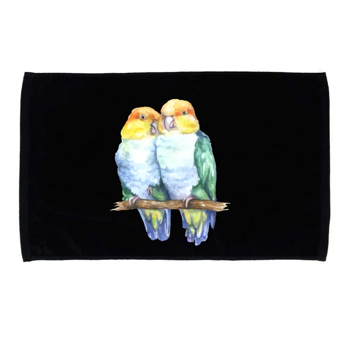 Pineapple Conure Watercolor Bird Microfiber Hand Towel