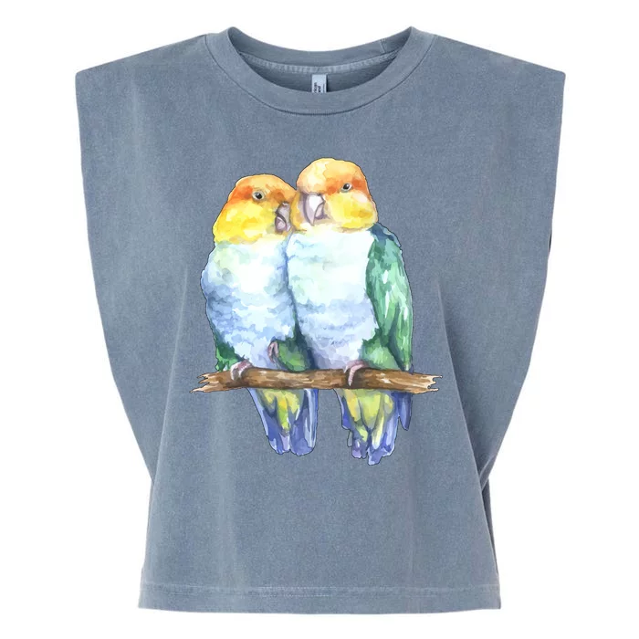 Pineapple Conure Watercolor Bird Garment-Dyed Women's Muscle Tee