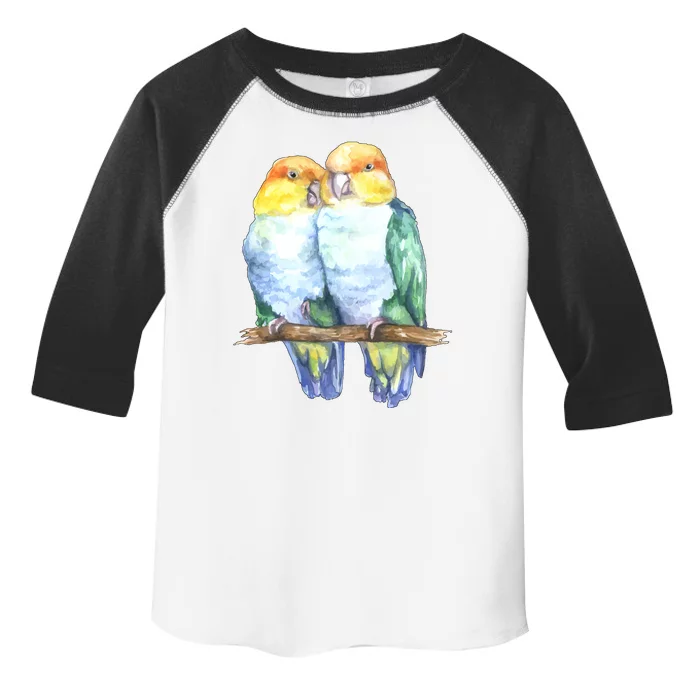 Pineapple Conure Watercolor Bird Toddler Fine Jersey T-Shirt