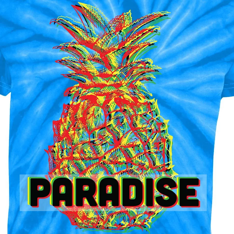 Pineapple Paradise Kids Tie-Dye T-Shirt