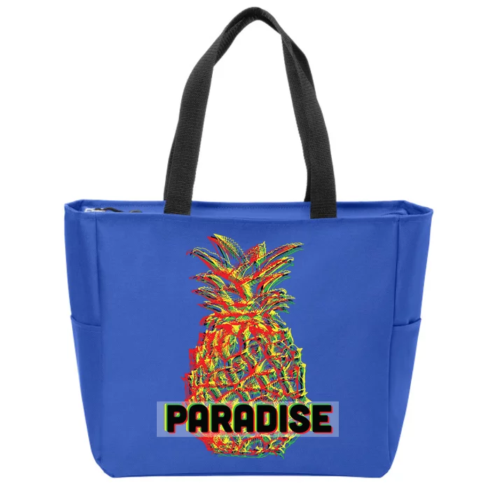 Pineapple Paradise Zip Tote Bag