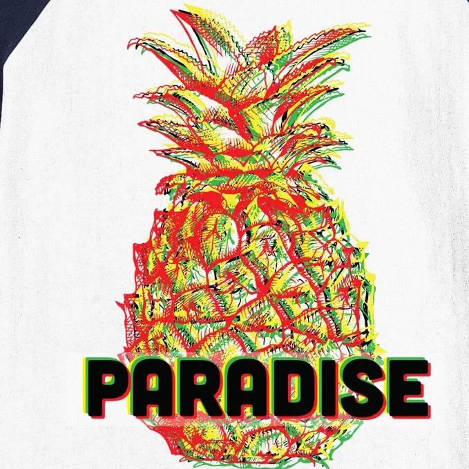 Pineapple Paradise Baseball Sleeve Shirt