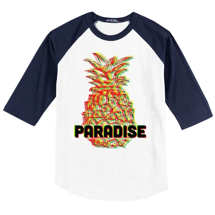 Pineapple Paradise Baseball Sleeve Shirt