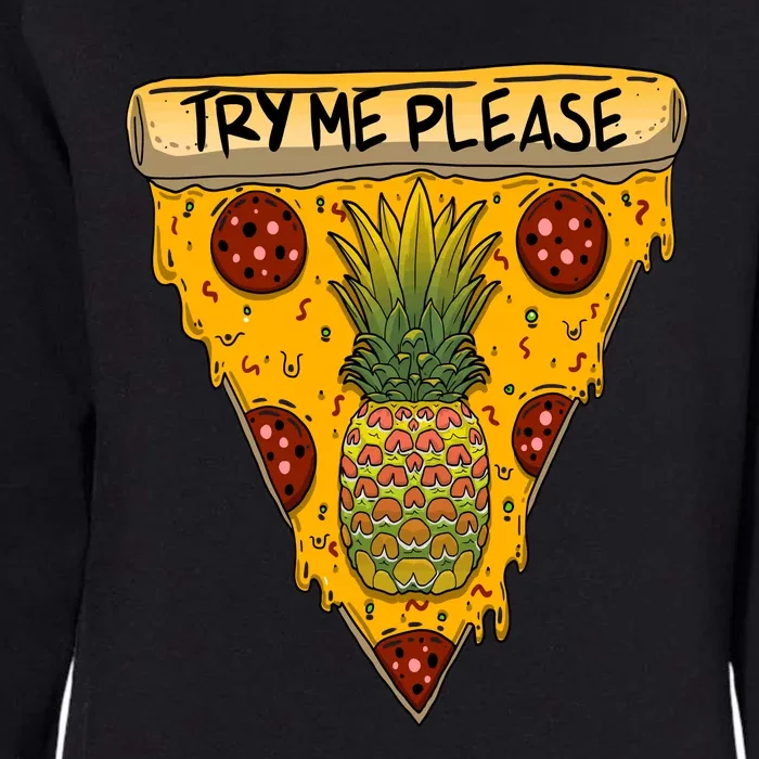 Pineapple Peperoni Pizza Womens California Wash Sweatshirt