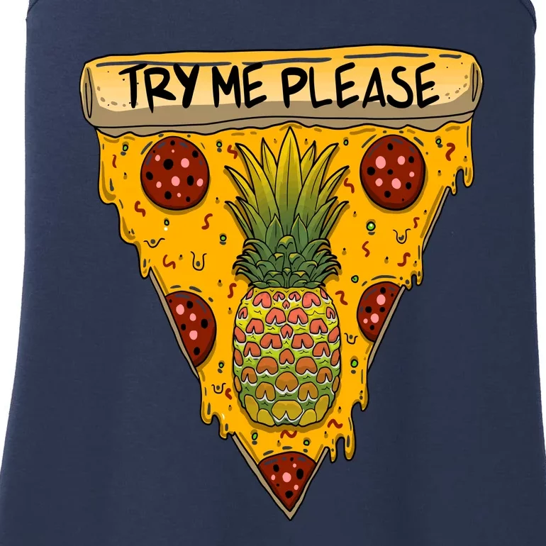 Pineapple Peperoni Pizza Ladies Essential Tank