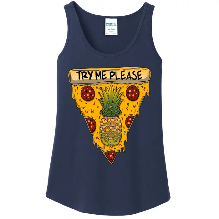 Pineapple Peperoni Pizza Ladies Essential Tank