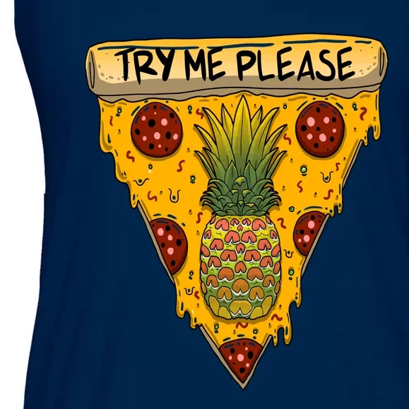 Pineapple Peperoni Pizza Ladies Essential Flowy Tank