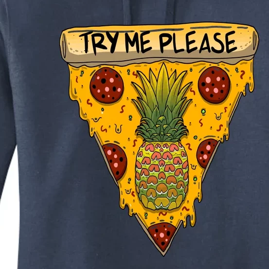 Pineapple Peperoni Pizza Women's Pullover Hoodie