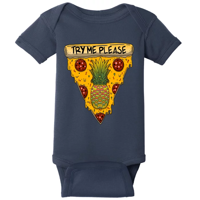 Pineapple Peperoni Pizza Baby Bodysuit