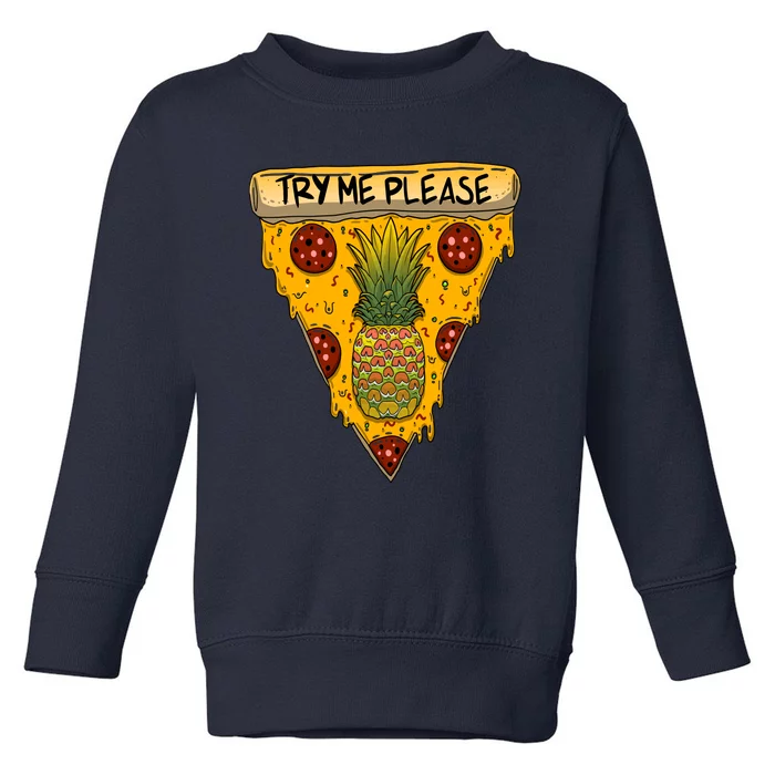 Pineapple Peperoni Pizza Toddler Sweatshirt