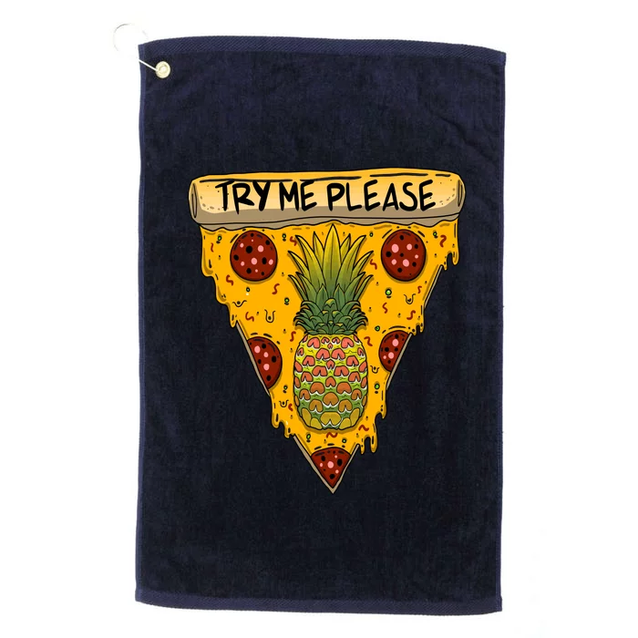 Pineapple Peperoni Pizza Platinum Collection Golf Towel