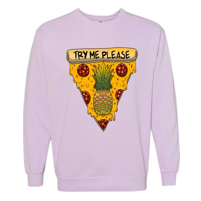 Pineapple Peperoni Pizza Garment-Dyed Sweatshirt