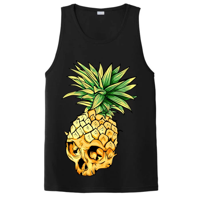 Pineapple Skull Performance Tank