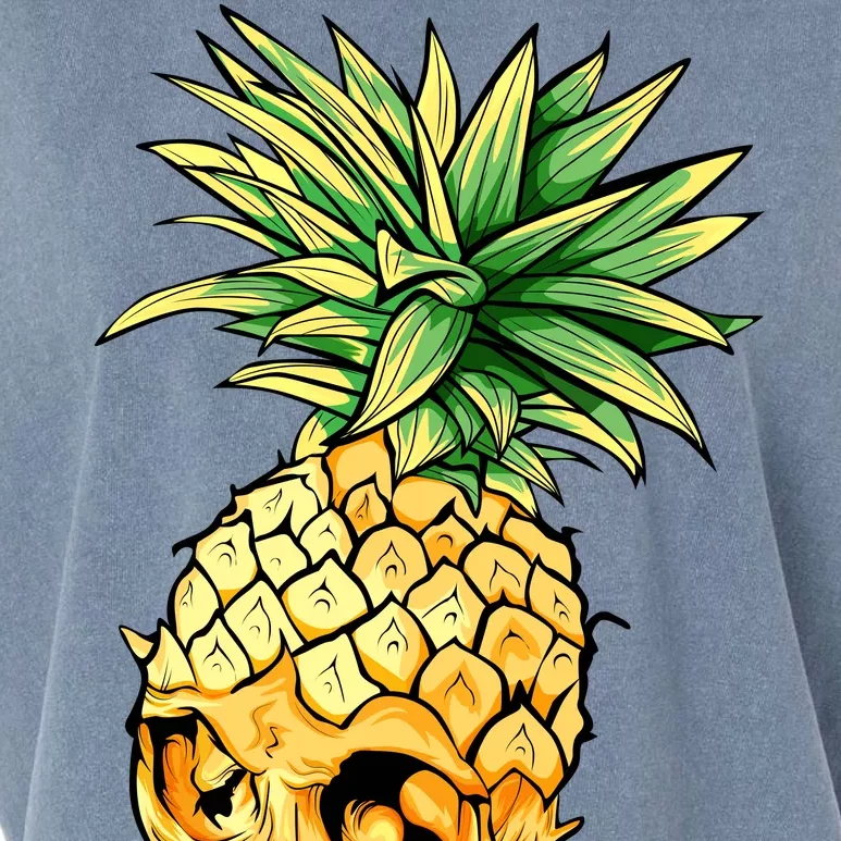 Pineapple Skull Garment-Dyed Women's Muscle Tee