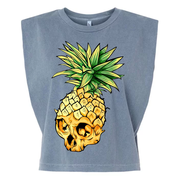 Pineapple Skull Garment-Dyed Women's Muscle Tee