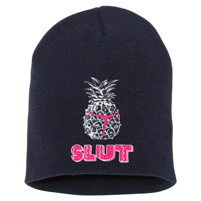 Pineapple Slut Short Acrylic Beanie