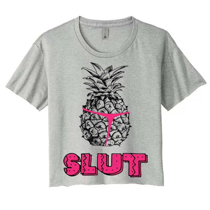 Pineapple Slut Women's Crop Top Tee