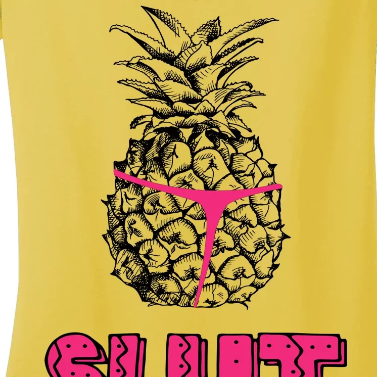 Pineapple Slut Women's V-Neck T-Shirt