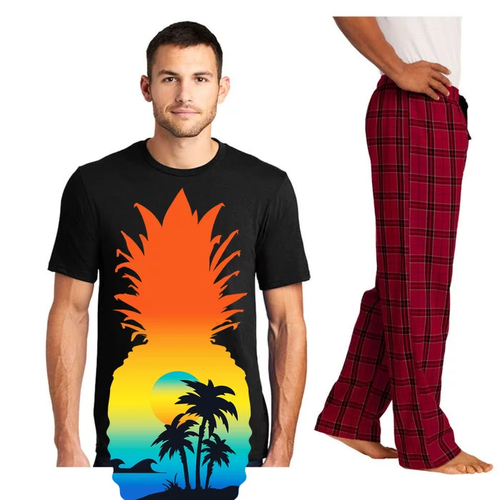 Pineapple Summer Sunset Beach Pajama Set