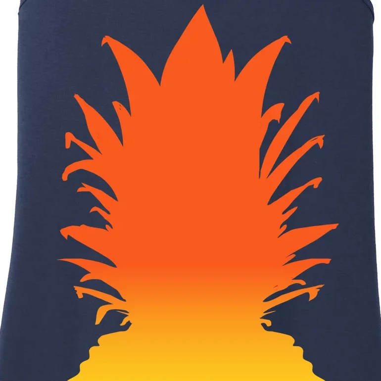 Pineapple Summer Sunset Beach Ladies Essential Tank