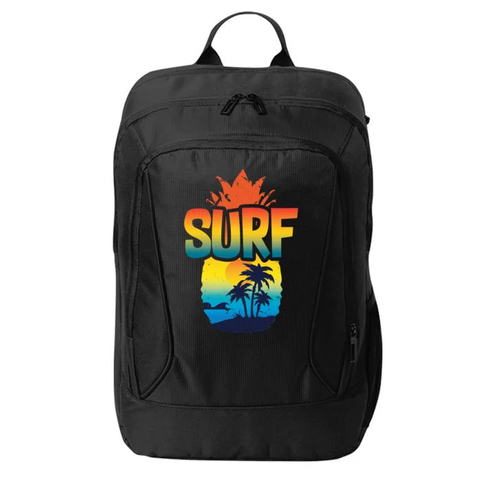 Pineapple Summer Surf City Backpack