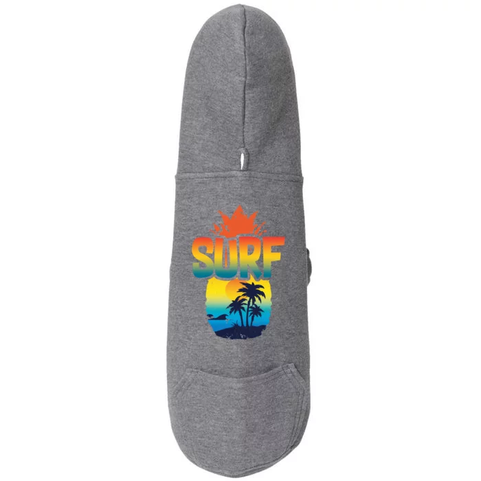 Pineapple Summer Surf Doggie 3-End Fleece Hoodie