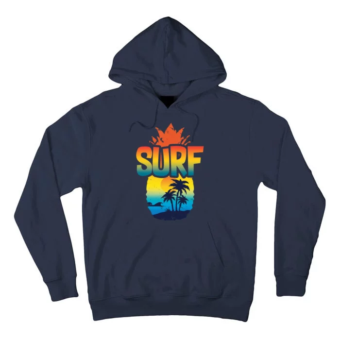 Pineapple Summer Surf Tall Hoodie