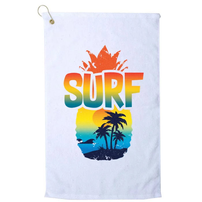 Pineapple Summer Surf Platinum Collection Golf Towel