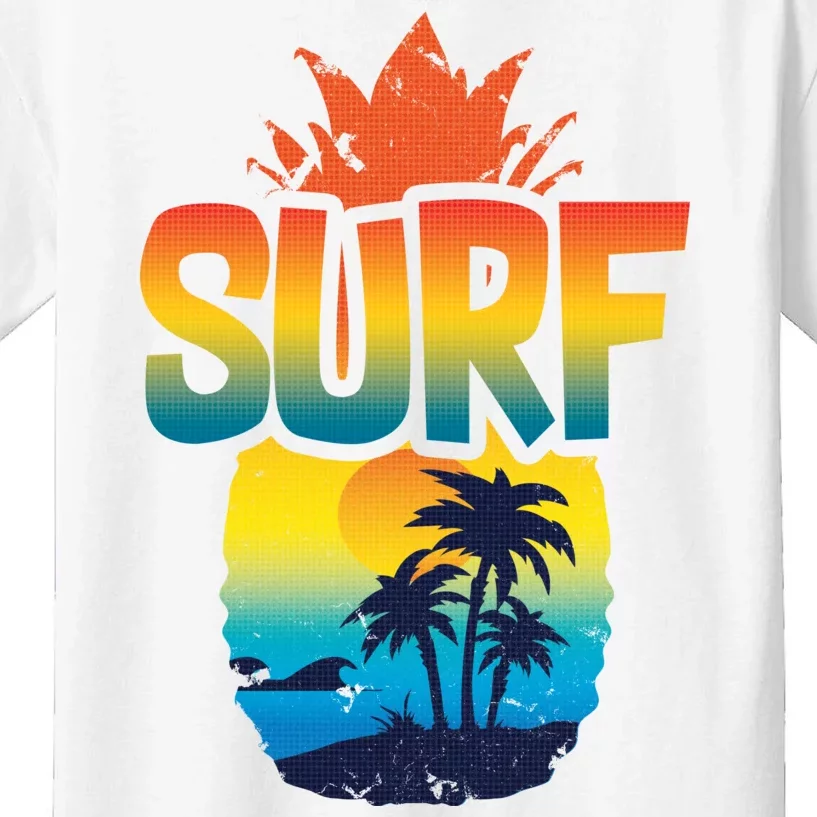 Pineapple Summer Surf Kids T-Shirt