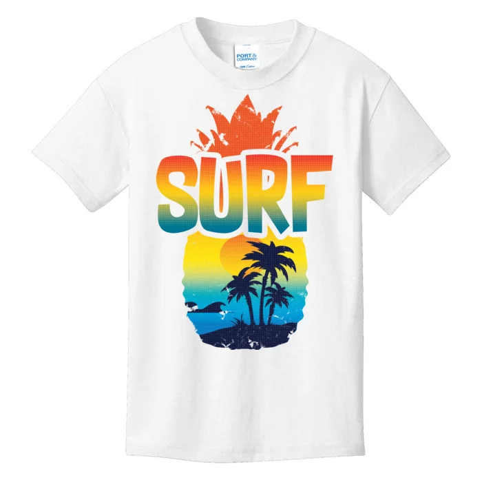 Pineapple Summer Surf Kids T-Shirt