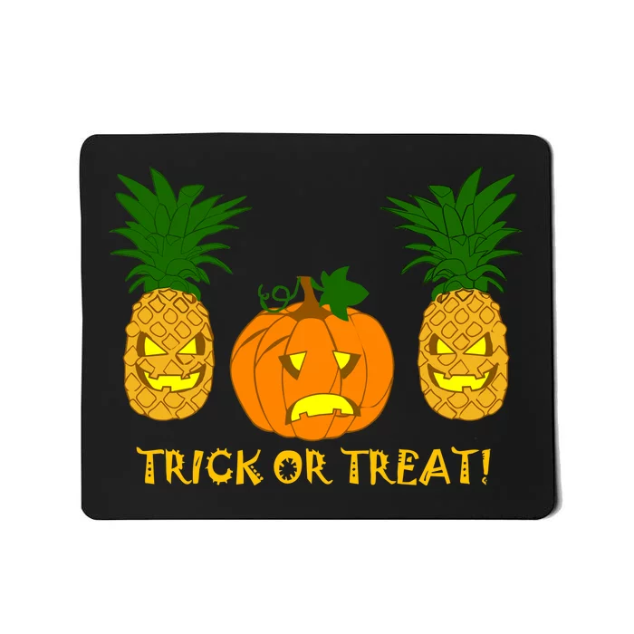 Pineapple Vs. Pumpkin Jack O Lantern Mousepad