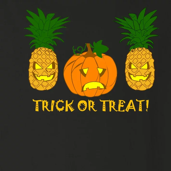 Pineapple Vs. Pumpkin Jack O Lantern Toddler Long Sleeve Shirt