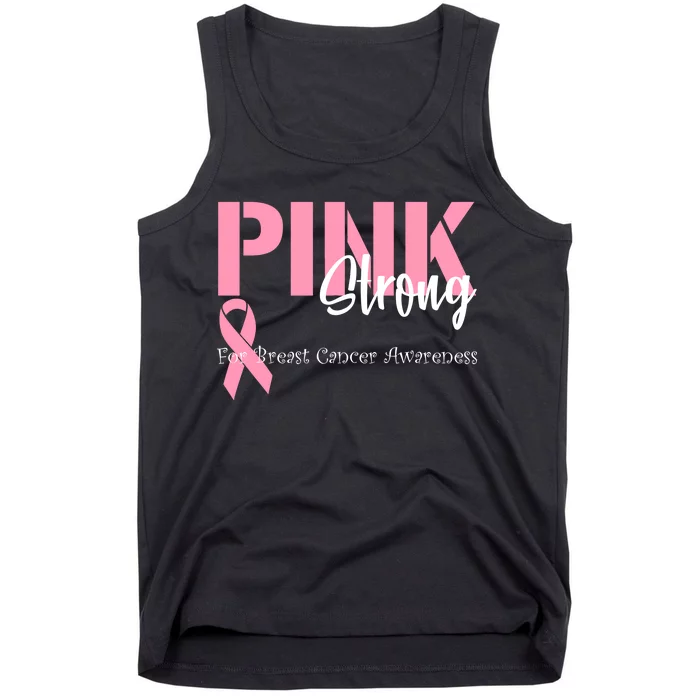 Pink And Strong Breast Cancer Awareness Tank Top