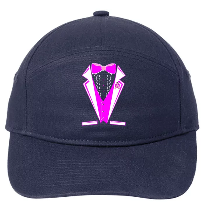 Pink Breast Cancer Tuxedo 7-Panel Snapback Hat