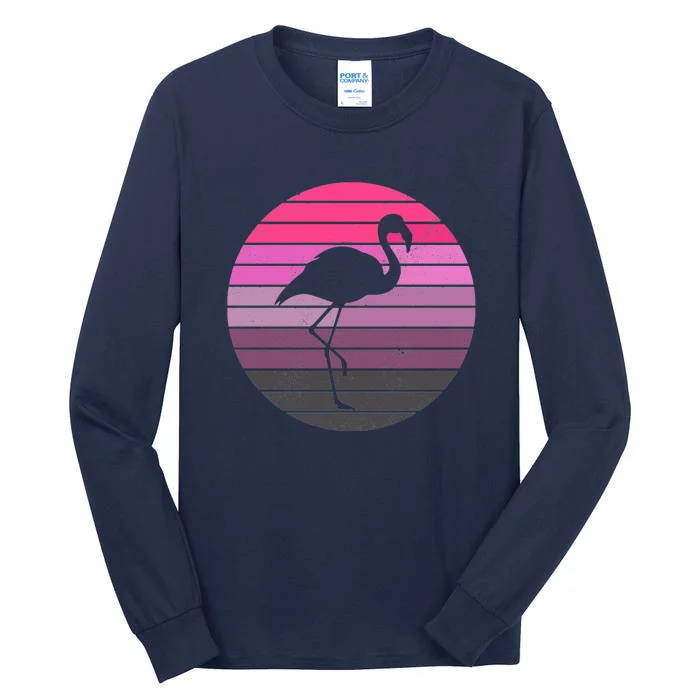 Pink Flamingo Vintage Sunset Tall Long Sleeve T-Shirt