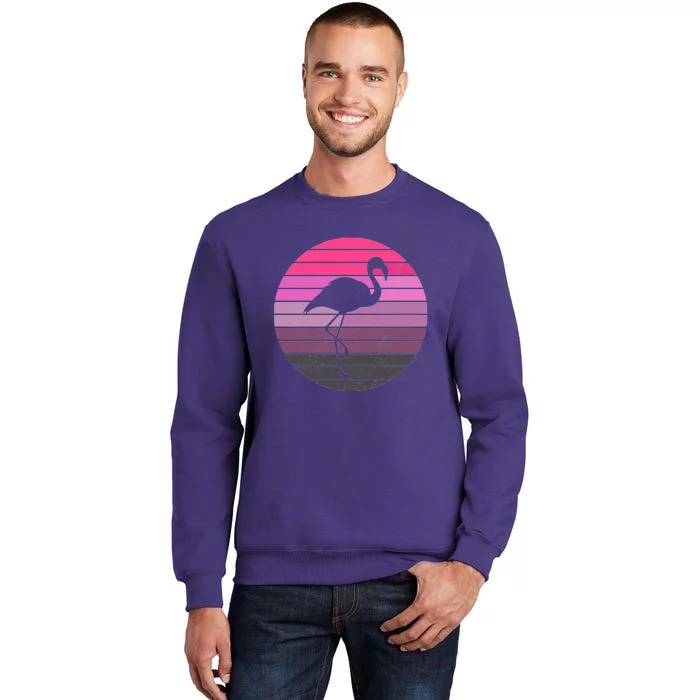 Pink Flamingo Vintage Sunset Sweatshirt