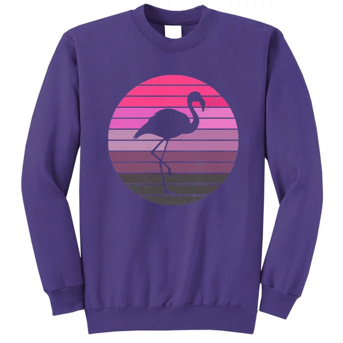 Pink Flamingo Vintage Sunset Sweatshirt