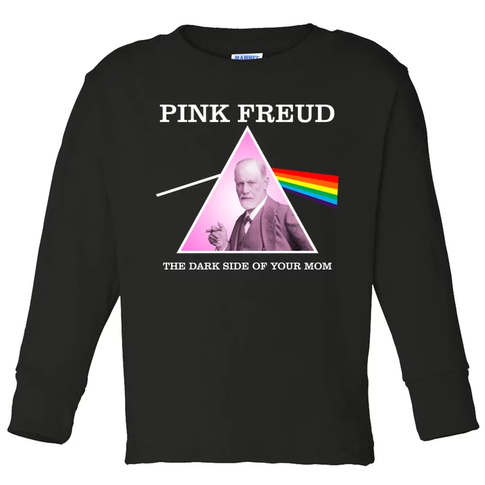 Pink Freud Toddler Long Sleeve Shirt