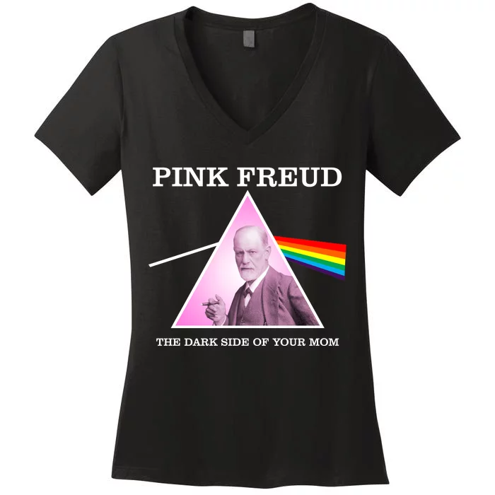 Pink Freud Women's V-Neck T-Shirt