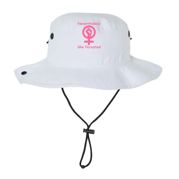 Pink Nevertheless, She Persisted Women's Sign Fist Resist Legacy Cool Fit Booney Bucket Hat