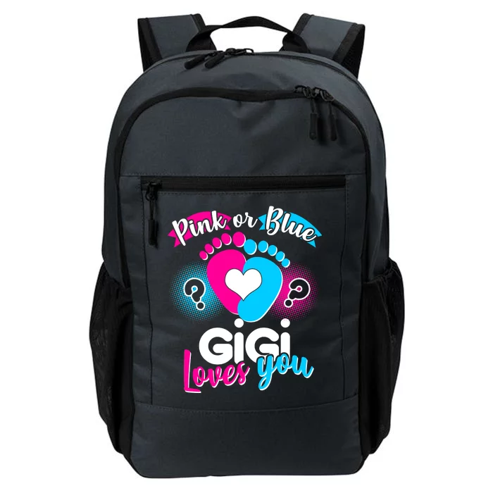 Pink Or Blue Gigi Loves You Baby Gender Reveal Daily Commute Backpack