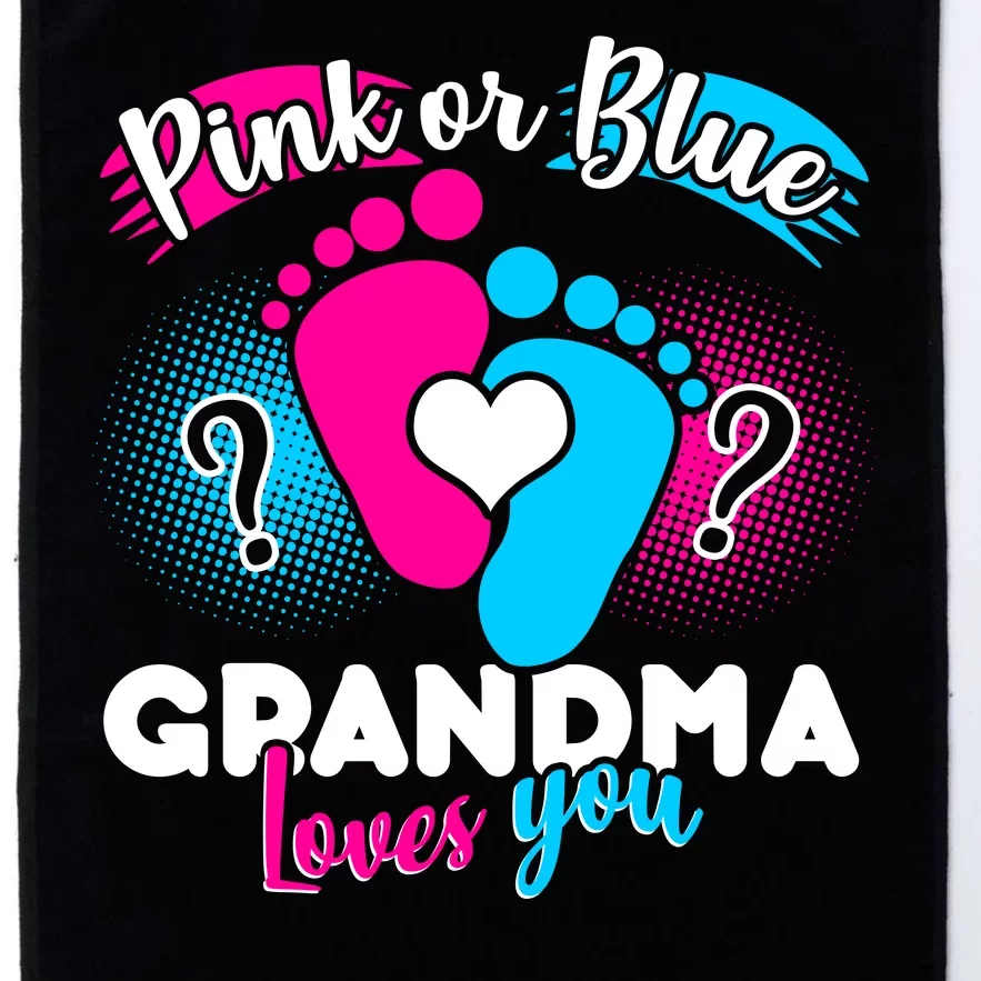 Pink or Blue Grandma Loves You Platinum Collection Golf Towel