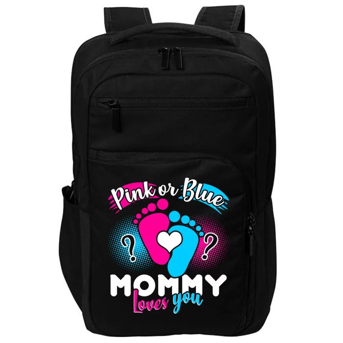 Pink or Blue Mommy Loves You Impact Tech Backpack