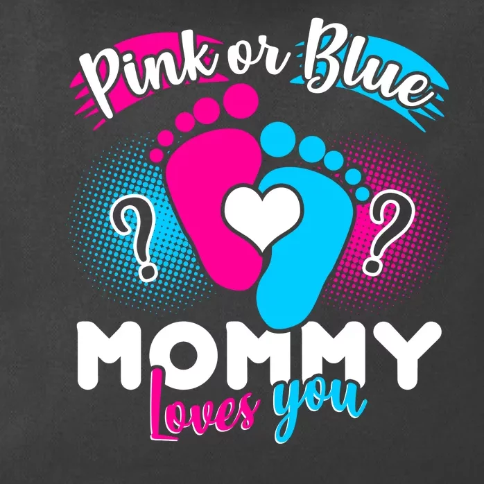 Pink or Blue Mommy Loves You Zip Tote Bag