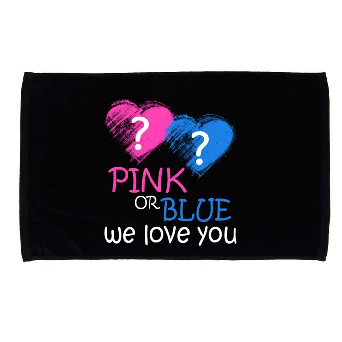 Pink or Blue We Love You Microfiber Hand Towel