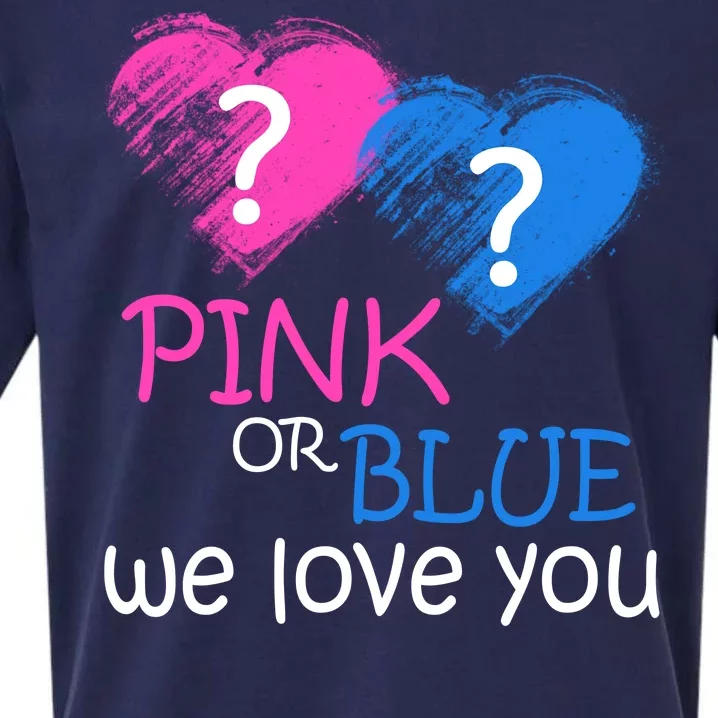 Pink or Blue We Love You Sueded Cloud Jersey T-Shirt