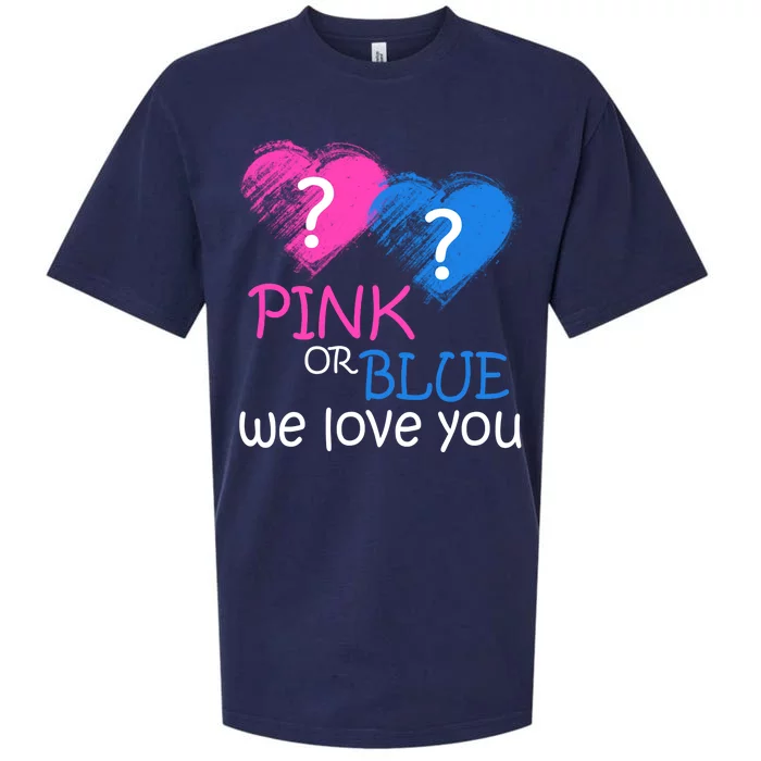 Pink or Blue We Love You Sueded Cloud Jersey T-Shirt